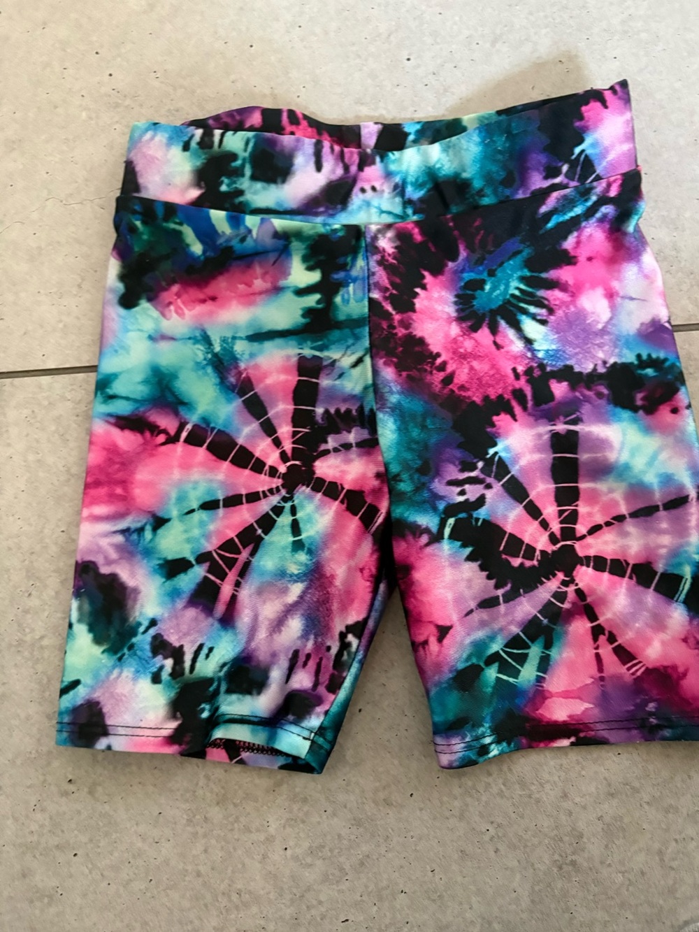 Pixielane Tie-Dye Bike Shorts